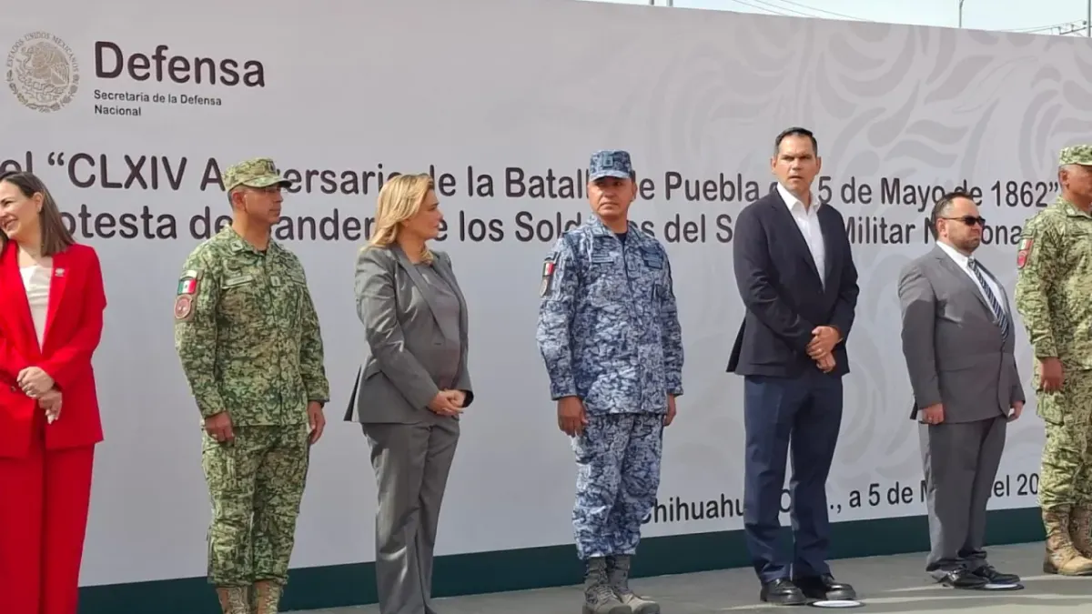 Encabeza Maru Campos ceremonia del 5 de mayo en Chihuahua