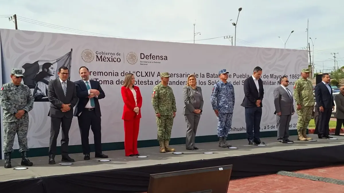 Encabeza Maru Campos ceremonia del 5 de mayo en Chihuahua