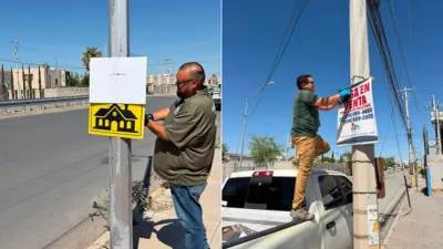 Retiran publicidad de postes y advierten multas para reincidentes