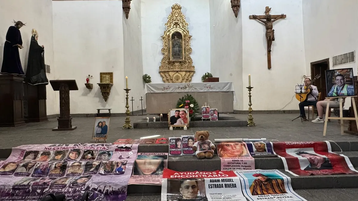 Realizan misa por desaparecidos en iglesia de la Misión de Guadalupe