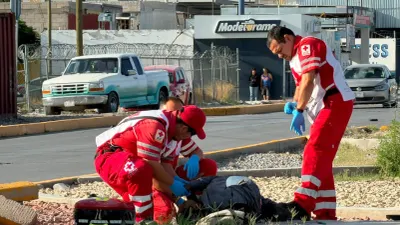 Atropellan a peatón en bulevar Villarreal Torres por cruzar sin precaución