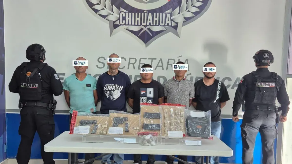 Captura SSPE a cinco hombres vinculados con homicidios recientes