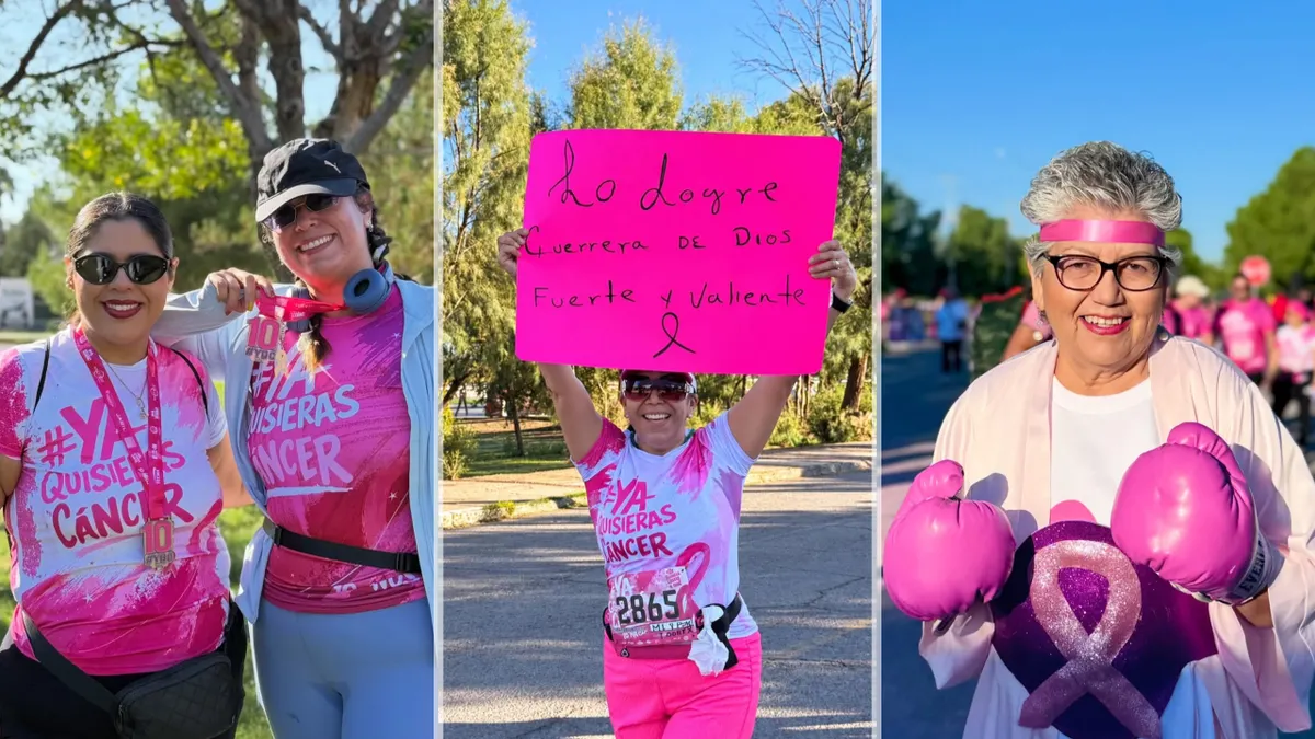 Familias juarenses se unen en carrera contra el cáncer de mama