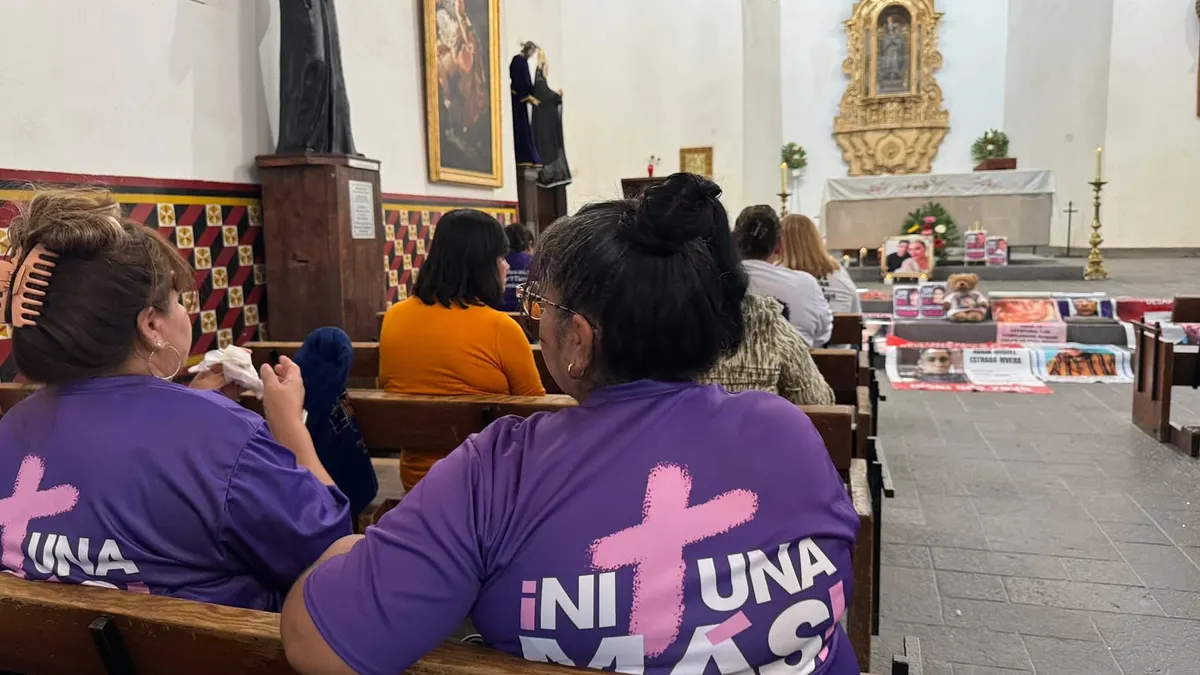Realizan misa por desaparecidos en iglesia de la Misión de Guadalupe