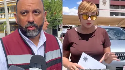 Atiende alcalde caso de conductora que cayó en alcantarilla; busca indemnización