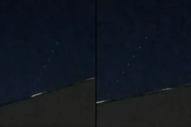 Captan extraña fila de luces en el cielo de Ciudad Juárez