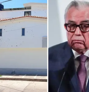 Atacan a balazos residencia de Rocha Moya en Culiacán