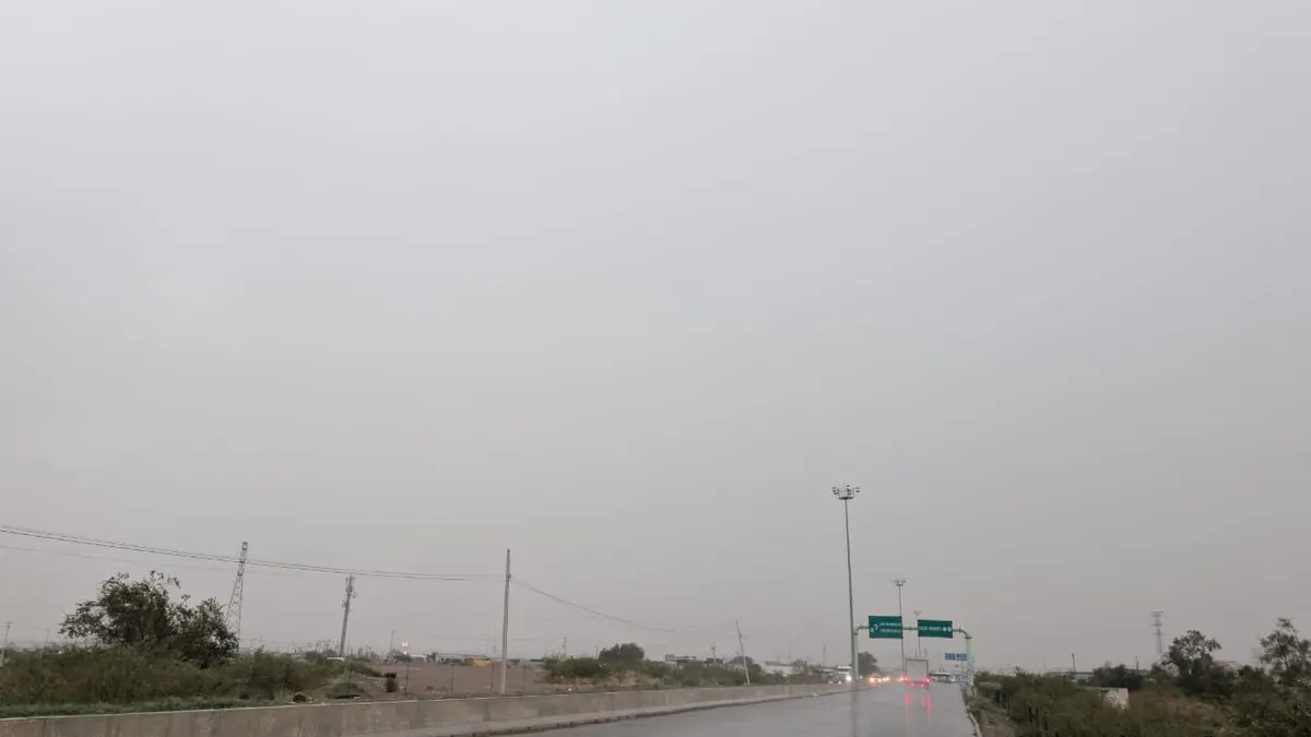 Lluvias moderadas a intensas se registran en el sur de Ciudad Juárez