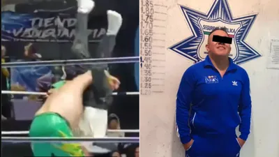 Fallece réferi golpeado durante función de lucha libre; detienen a 'El Hijo de Fishman'