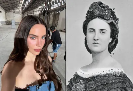 Difunden primeras imágenes de Belinda caracterizada como Carlota de Bélgica