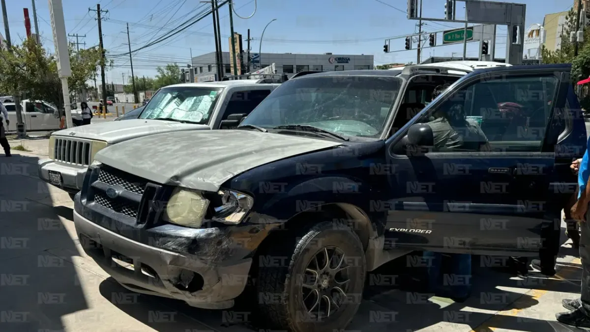 Choque múltiple en la Paseo Triunfo deja una mujer lesionada