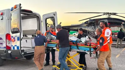 Trasladan en helicóptero a menor lesionada en Guachochi a Chihuahua