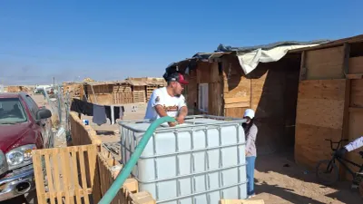 Llevan pipas de agua a Granjas Polo Gamboa y Guadalcanal ante desabasto