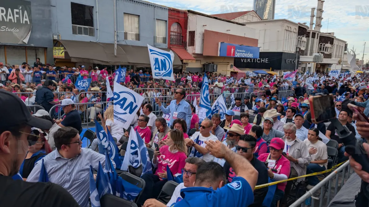 Evento de Marco Bonilla congrega a simpatizantes del PAN en el Centro de Juárez