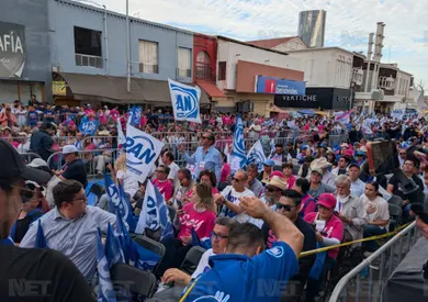 Evento de Marco Bonilla congrega a simpatizantes del PAN en el Centro de Juárez