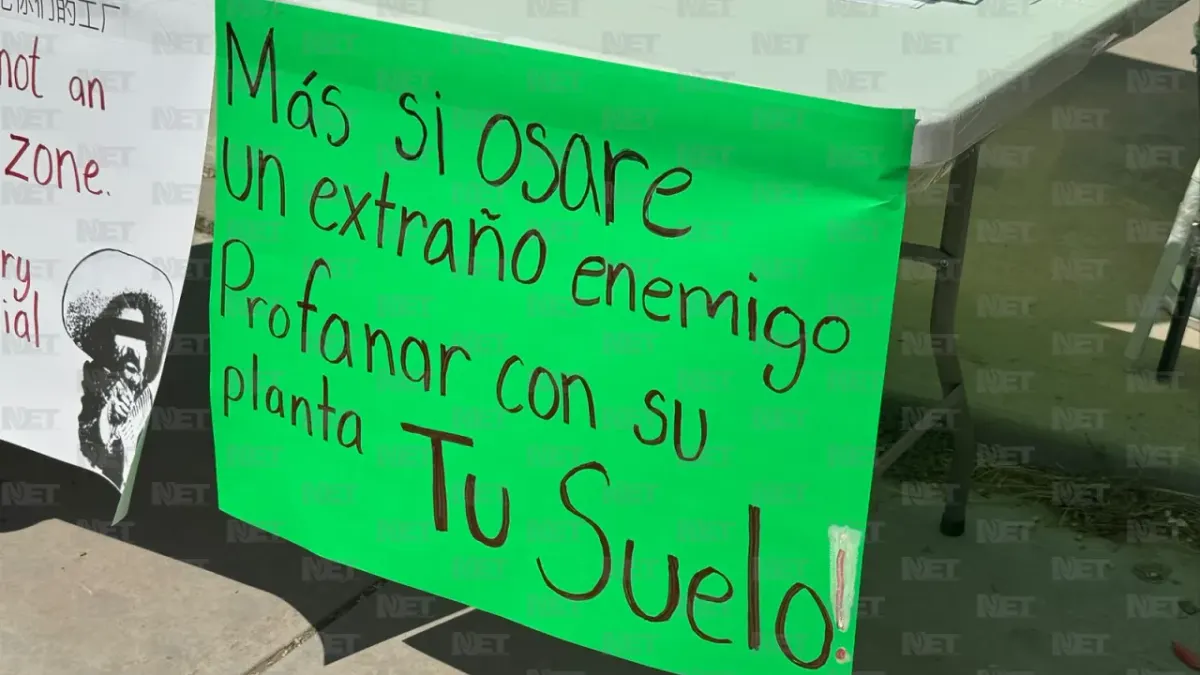 Protestan vecinos contra posible proyecto industrial cerca de sus fraccionamientos