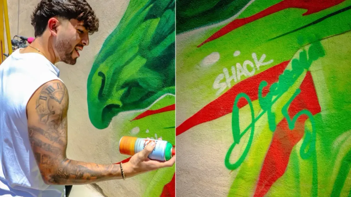 Rinden homenaje a Denzell García con mural en el Centro Histórico de Juárez