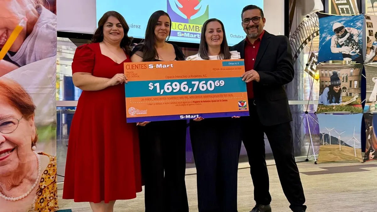 Programa de redondeo de S-Mart entrega 3.3 mdp a tres asociaciones en Juárez
