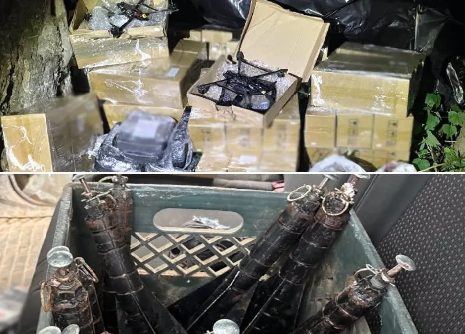 Aseguran arsenal táctico, drones y explosivos durante operativo en Sinaloa