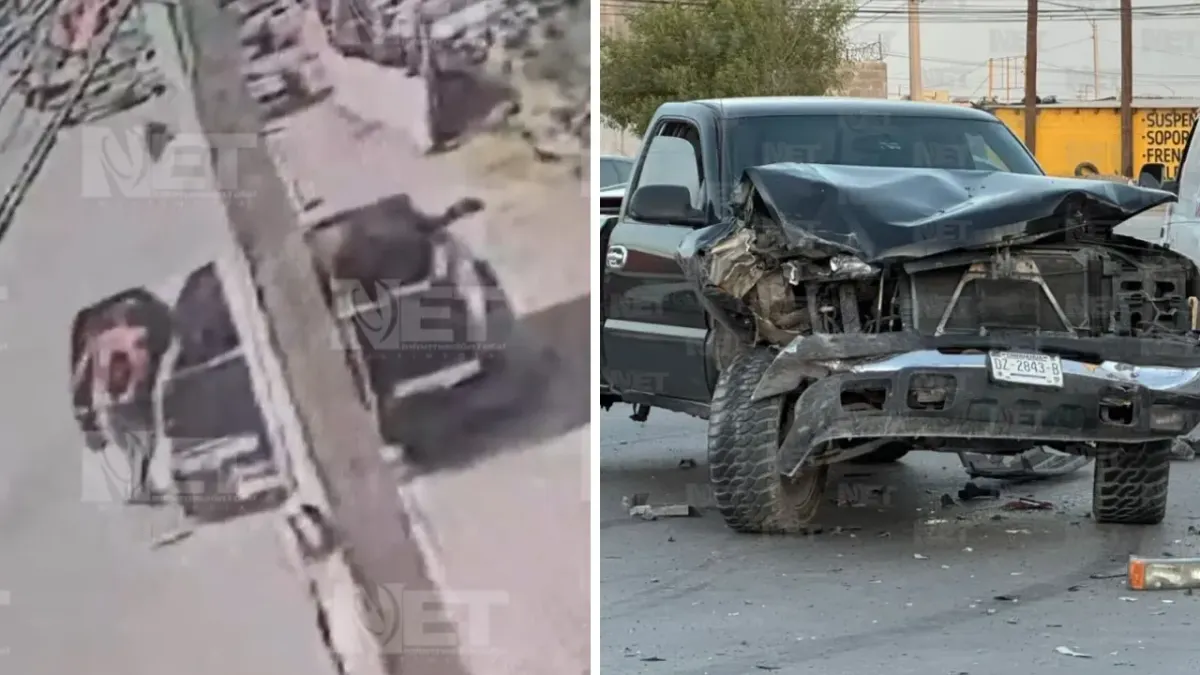 Captan robo de Silverado terminó en persecución y choque en la Gómez Morín