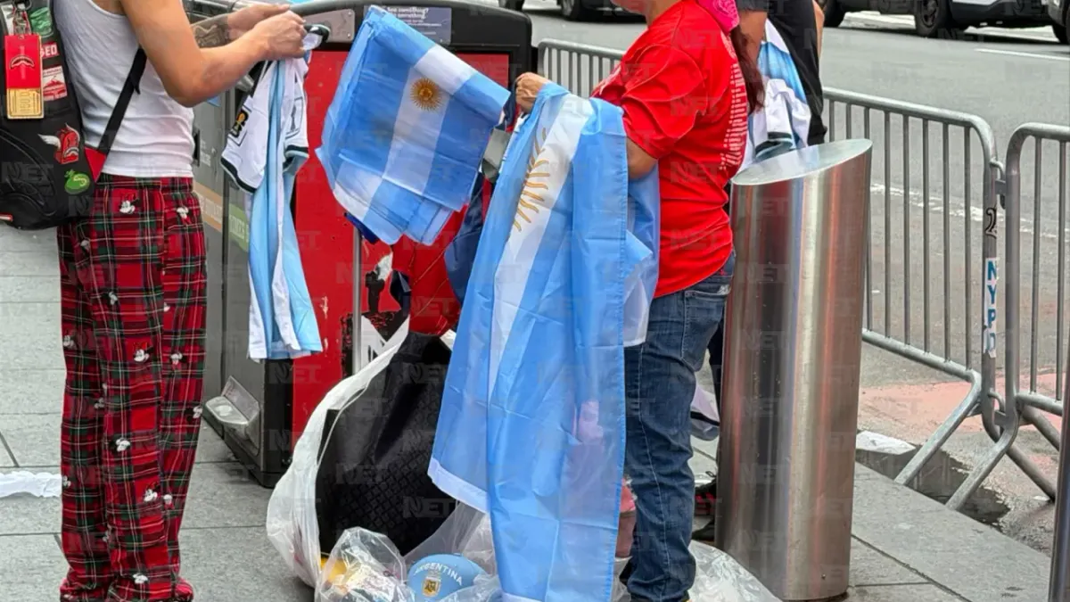 Así se vive la fiesta argentina en Nueva York previo a la final del Mundial