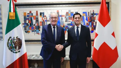Recibe México al presidente de Suiza para reforzar comercio bilateral