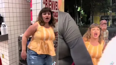 'Lady Gringa' insulta y agrede a empleados de taquería de la CDMX y se vuelve viral