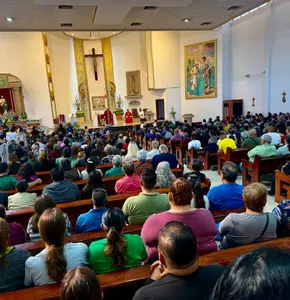 Fieles abarrotan templo de San Judas Tadeo en Juárez