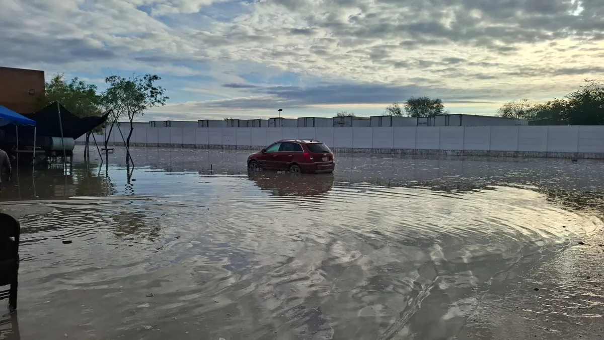 Inundación y derrumbe de barda afectan a Casa Hogar El Manantial