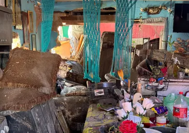 Tromba causa graves daños en vivienda de adulta mayor en Lomas de Morelos