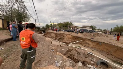 Supervisa Protección Civil zonas de riesgo por lluvias en Juárez