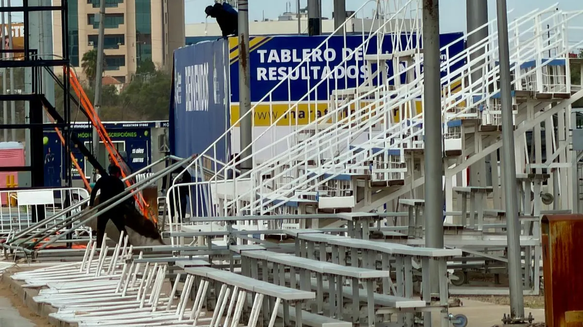 Preparan montaje del Maratón Internacional de Juárez en el ex Hipódromo
