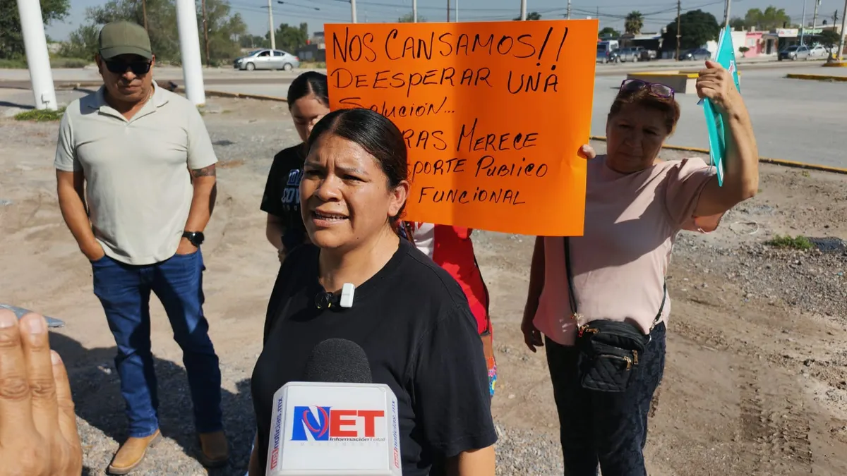 Vecinos de Riberas del Bravo alzan la voz por servicio de transporte digno