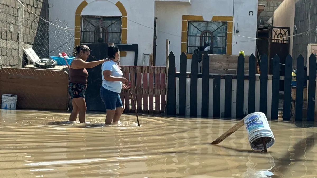 Reportan más de 50 viviendas dañadas por lluvias en Riberas del Bravo Etapa VIII