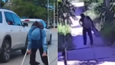 Hombre finge discapacidad para pedir dinero en Cancún y lo captan en video