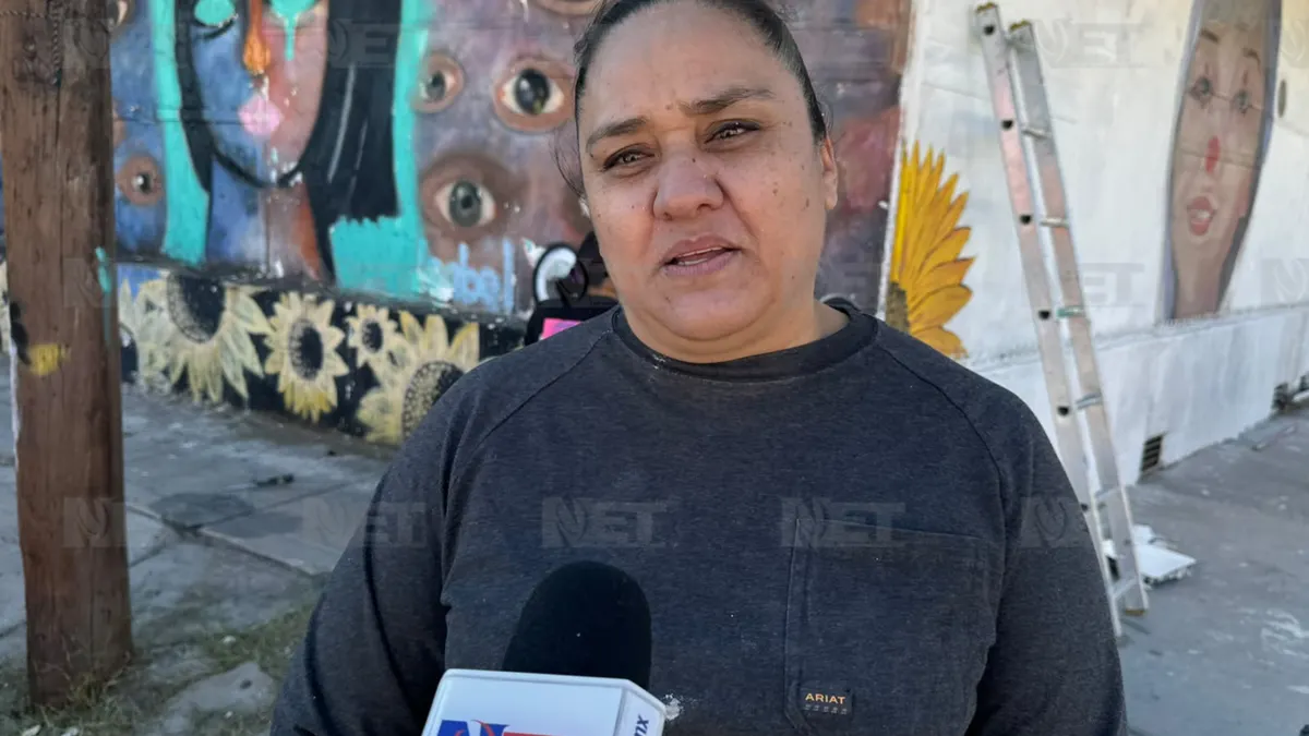 Comunidad de Juárez se une para restaurar el mural de Isabel Cabanillas