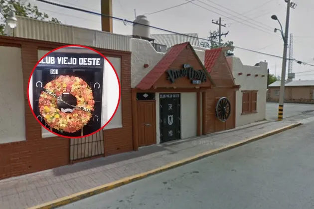 Colocan corona fúnebre con nombre de socio del bar El Viejo Oeste