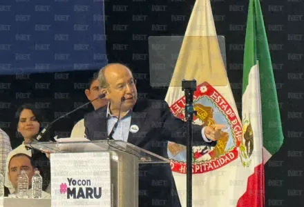 Respalda Calderón a Maru Campos y afirma que México vive 'su peor hora'
