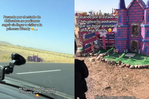 Video viral revive historia del castillo de Wendy en carretera Chihuahua-Juárez