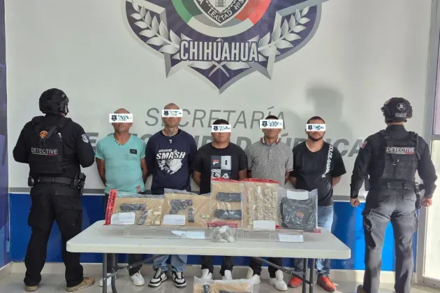Captura SSPE a cinco hombres vinculados con homicidios recientes