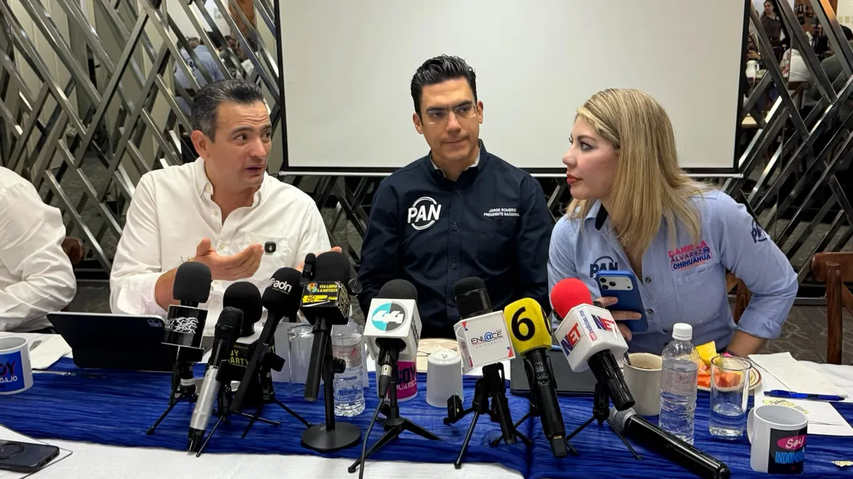 Dirigente nacional del PAN llega a Juárez para respaldar a Marco Bonilla