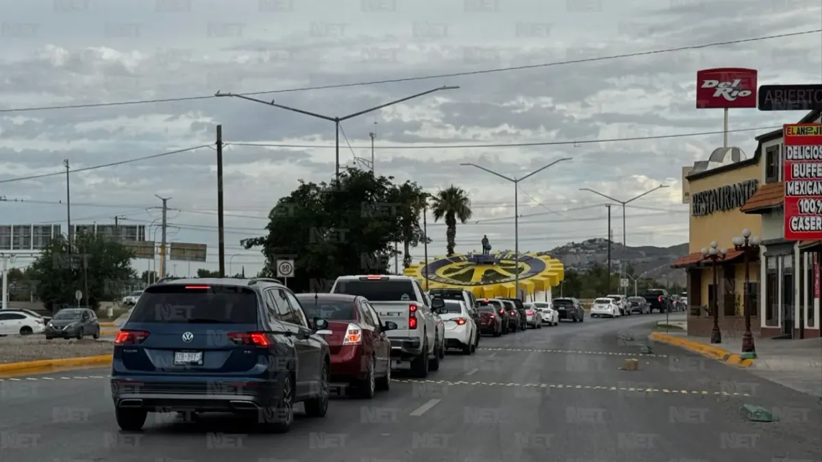 Registran cruces de Juárez esperas de hasta 40 minutos