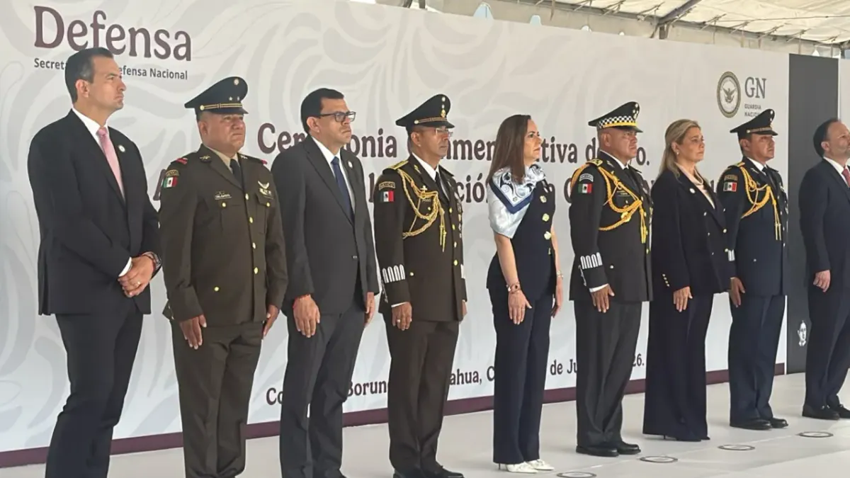 Encabeza Maru Campos ceremonia por aniversario de la Guardia Nacional