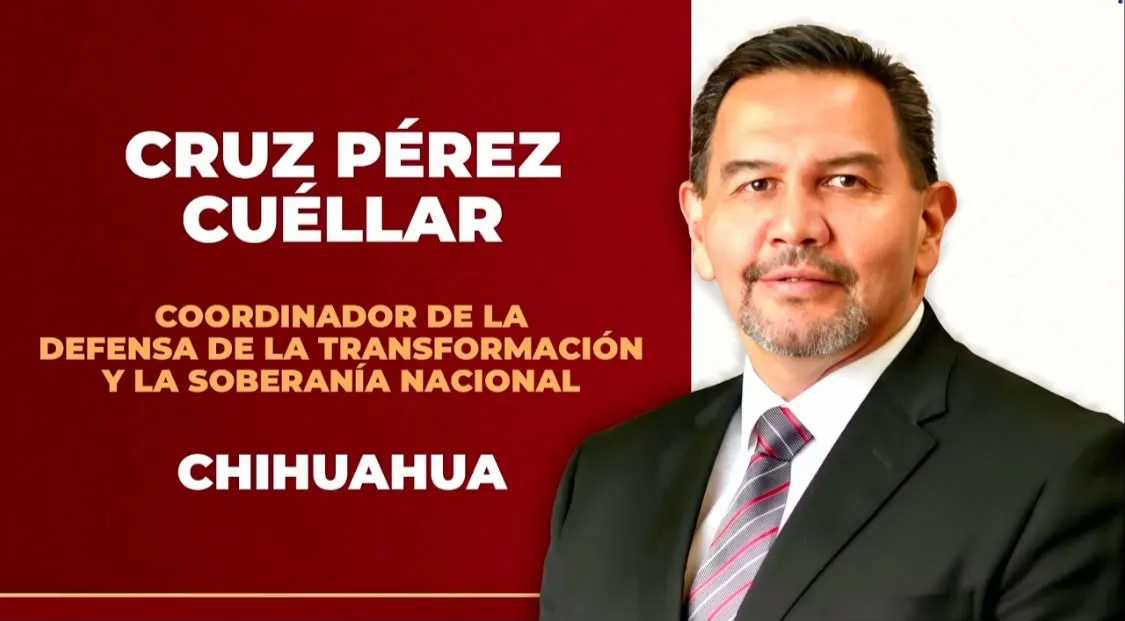Confirman a Cruz Pérez Cuéllar como coordinador de Morena