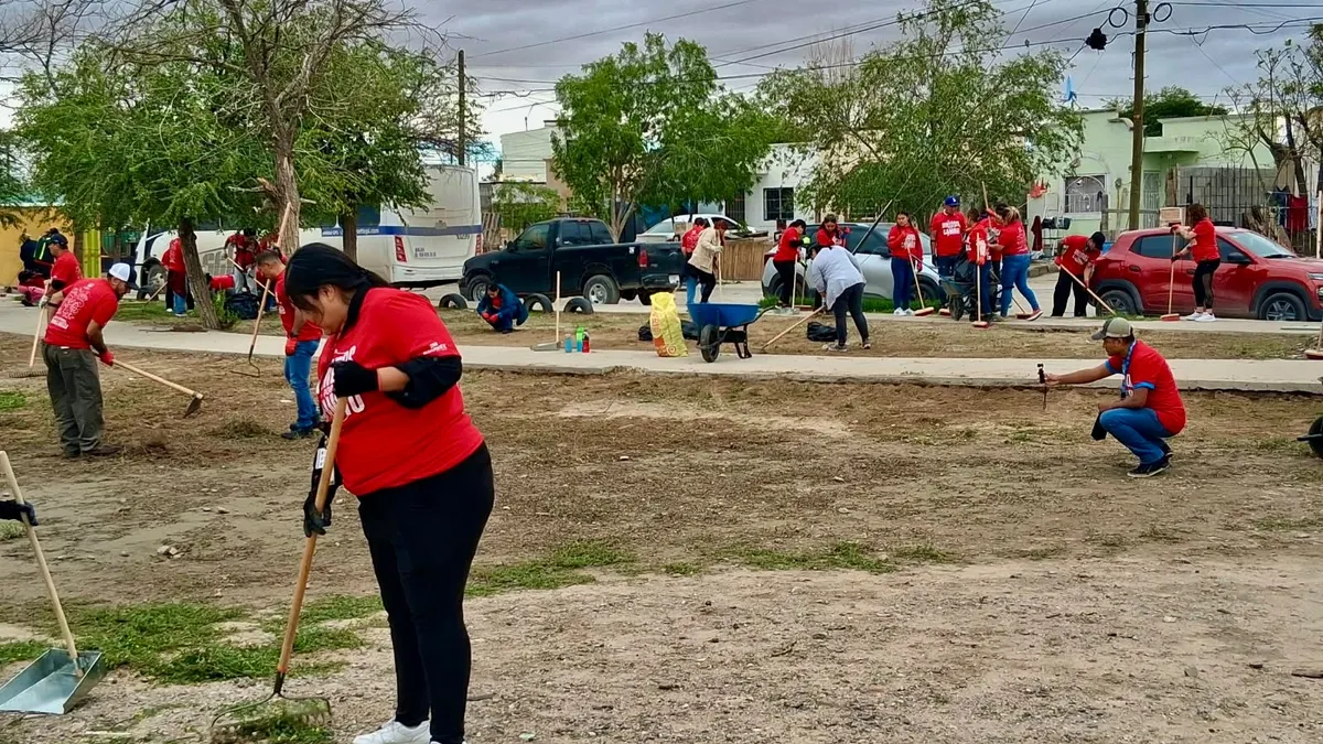 Jornada de limpieza reúne a 150 voluntarios en parque de Riberas del Bravo