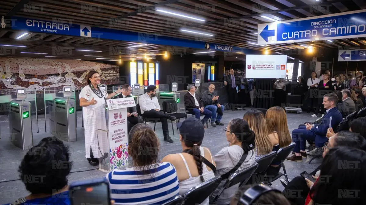 Modernizan cuatro estaciones de la Línea 2 del Metro de la CDMX