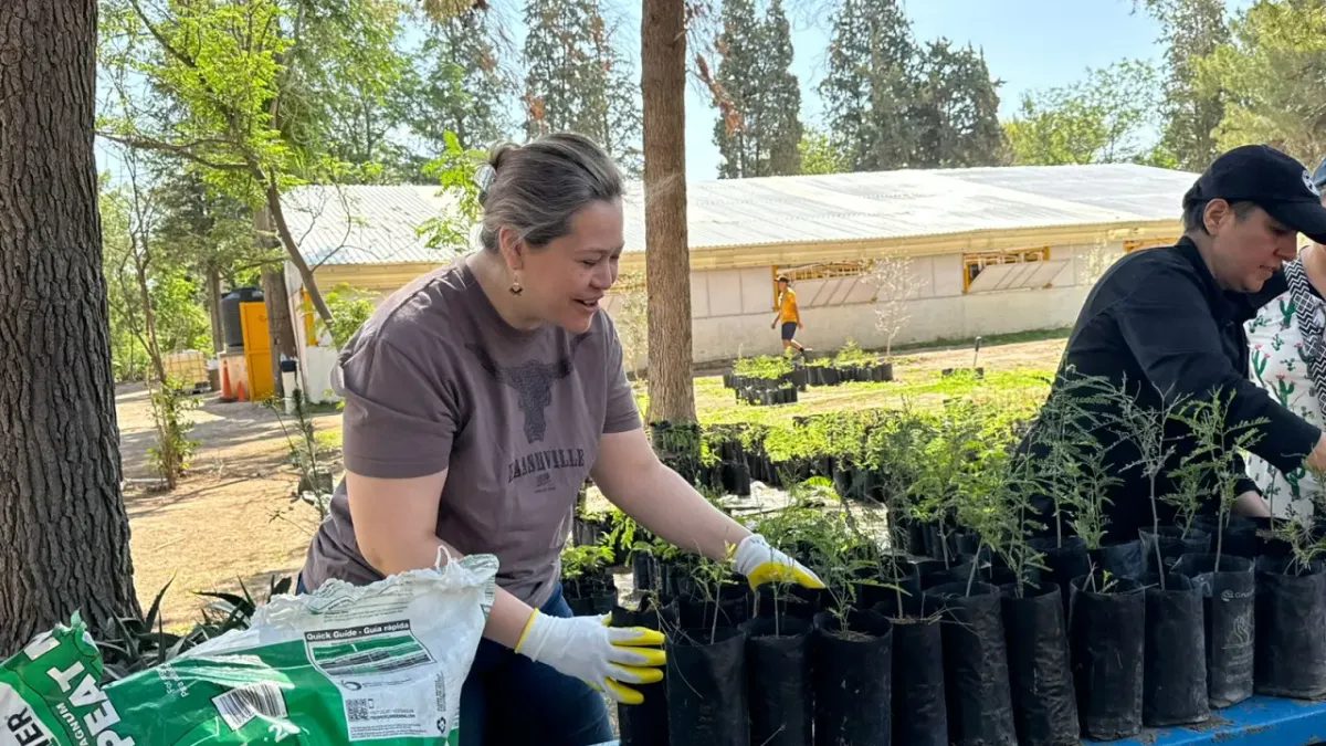 Apoyan voluntarios labores de reforestación en el Vivero Municipal