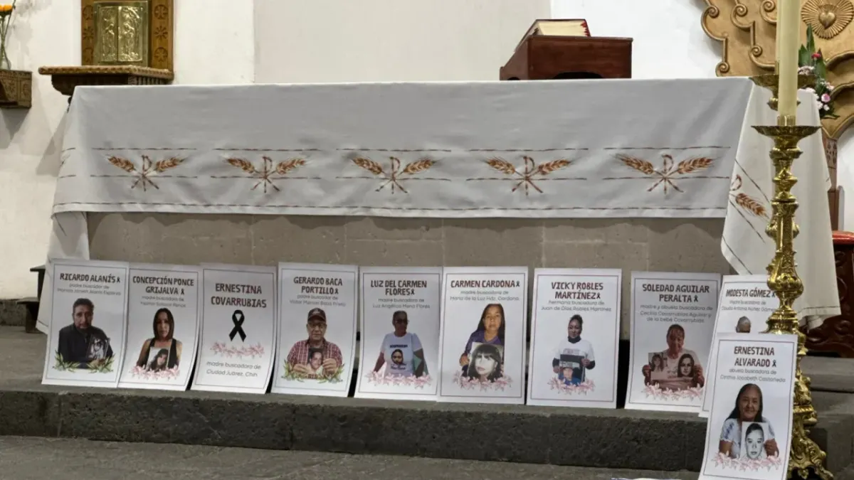 Se unen madres buscadoras y deudos de Plenitud para orar en misa