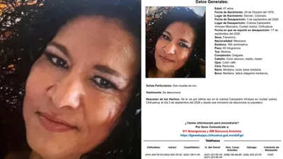 Piden ayuda para localizar a Rachel Lee Estrada, desaparecida en Juárez