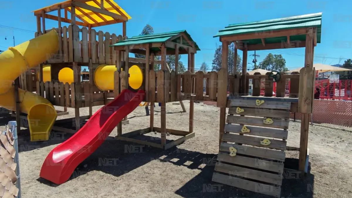 Entrega Municipio rehabilitación del parque Sierra Naica en El Jarudo